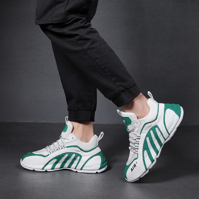 Lace-up-Rubber-Sole-Sneakers-Green-02.jpg