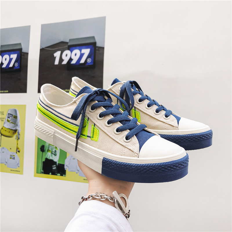 Men-Low-Top-Stitching-Color-Canvas-Shoes-Beige-01.jpg