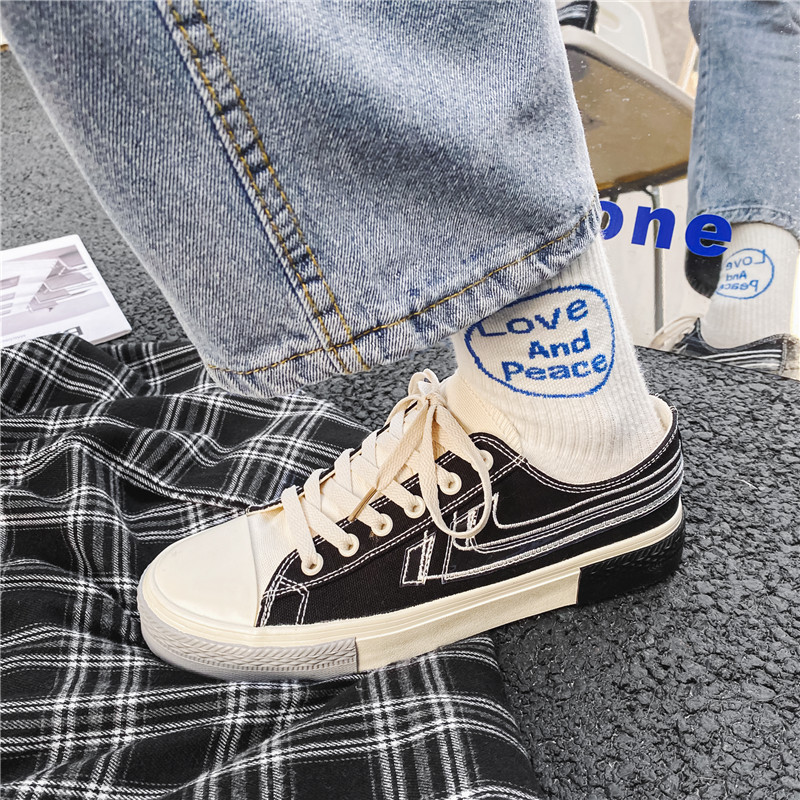 Men-Low-Top-Stitching-Color-Canvas-Shoes-Black-01.jpg